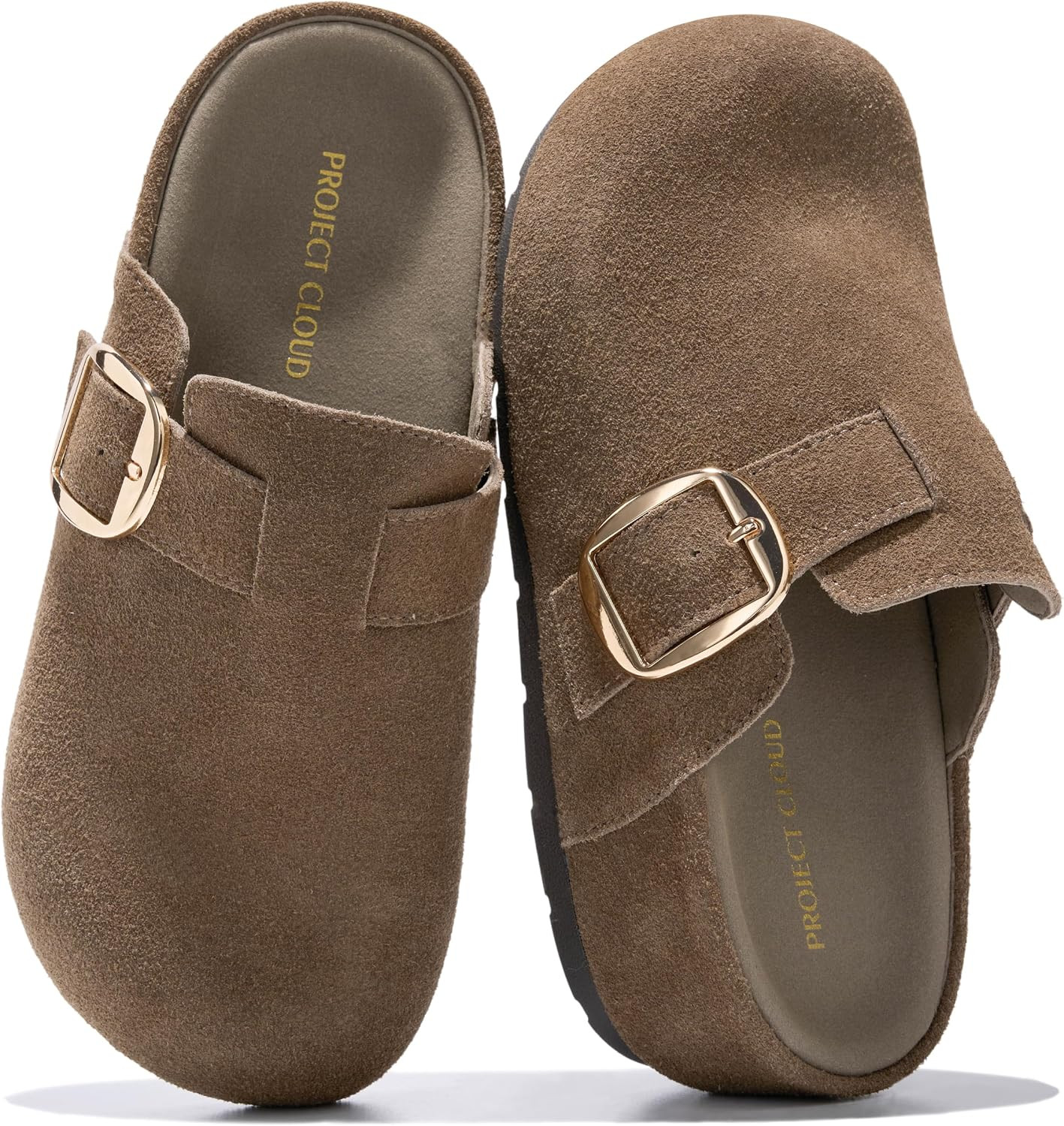 Project Cloud 100% Genuine Leather Platform Clogs for Women | Amazon (US)