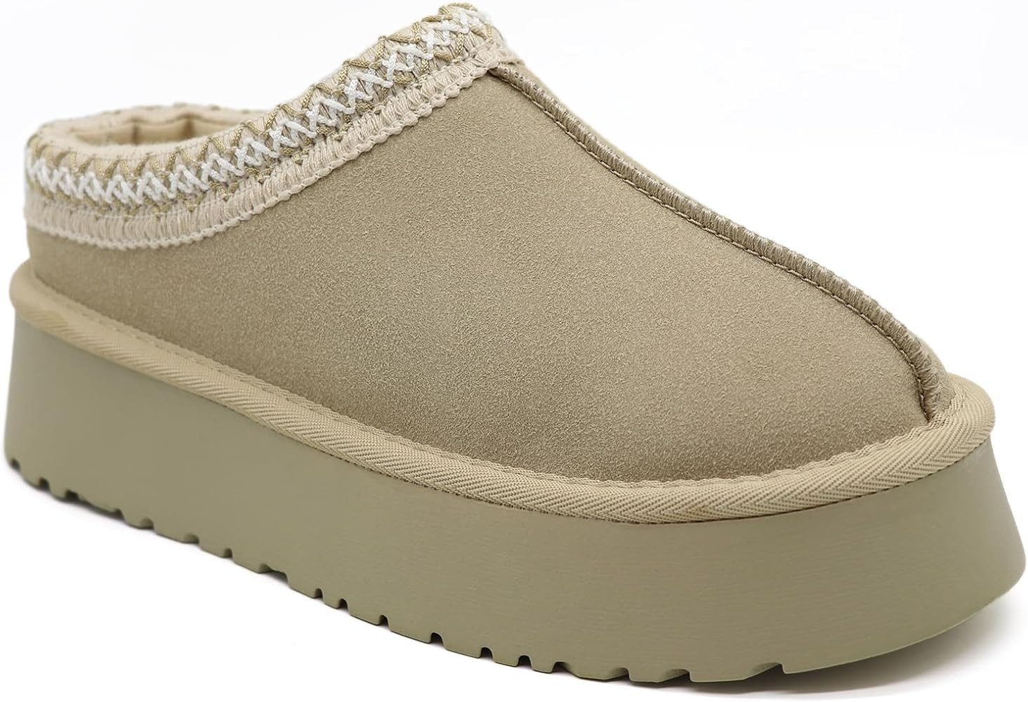 Women's Slippers Platform Mini Boots Short Ankle Boot Women Slippers Slip on Fur Fleece Lined Sho... | Amazon (US)