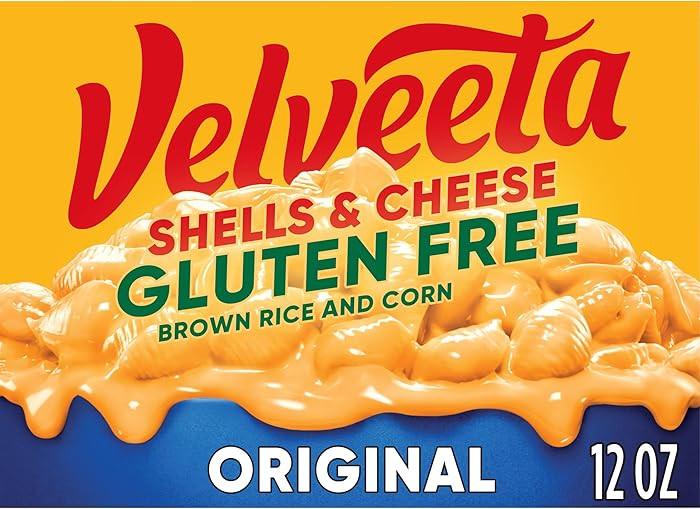 Velveeta Gluten Free Shells and Cheese, Brown Rice and Corn Pasta, 1 Box, for Easy Dinner or Dinn... | Amazon (US)