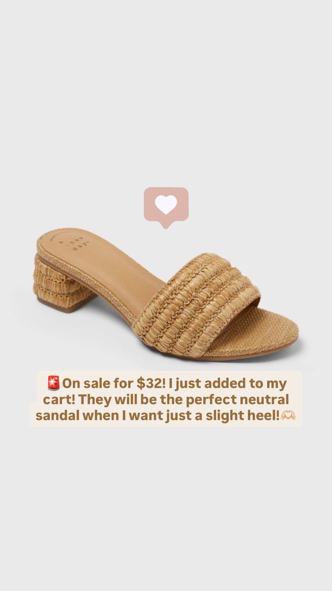 The perfect neutral sandal with a little heel! On sale for only $32! Love a good Target sandal!

#LTKSaleAlert #LTKTravel #LTKSeasonal