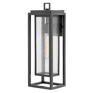 Hinkley Lighting Republic Large 1-Light Oil Rubbed Bronze Outdoor Wall Lantern 1005OZ - The Home ... | The Home Depot