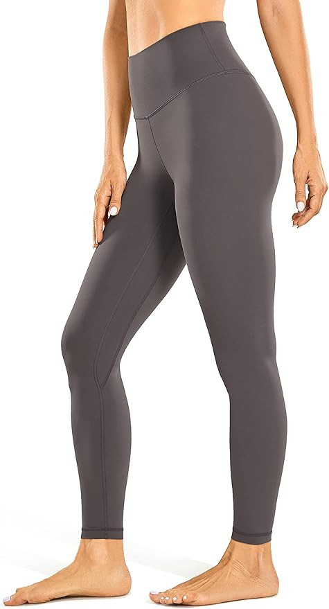 CRZ YOGA Womens Brushed Naked Feeling Workout Leggings 25" / 28"- High Waisted Gym Compression Tu... | Amazon (US)