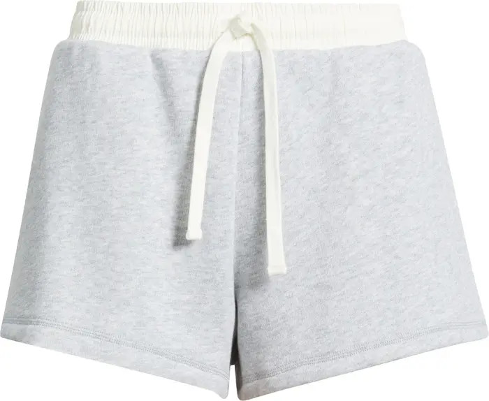 Mixed Media Terry Drawstring Shorts | Nordstrom