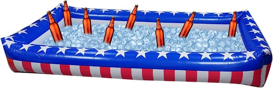 Oversized Patriotic Inflatable Serving Bar (4.5 Feet) Ice Buffet Cooler Salad Serving Trays - Mem... | Amazon (US)