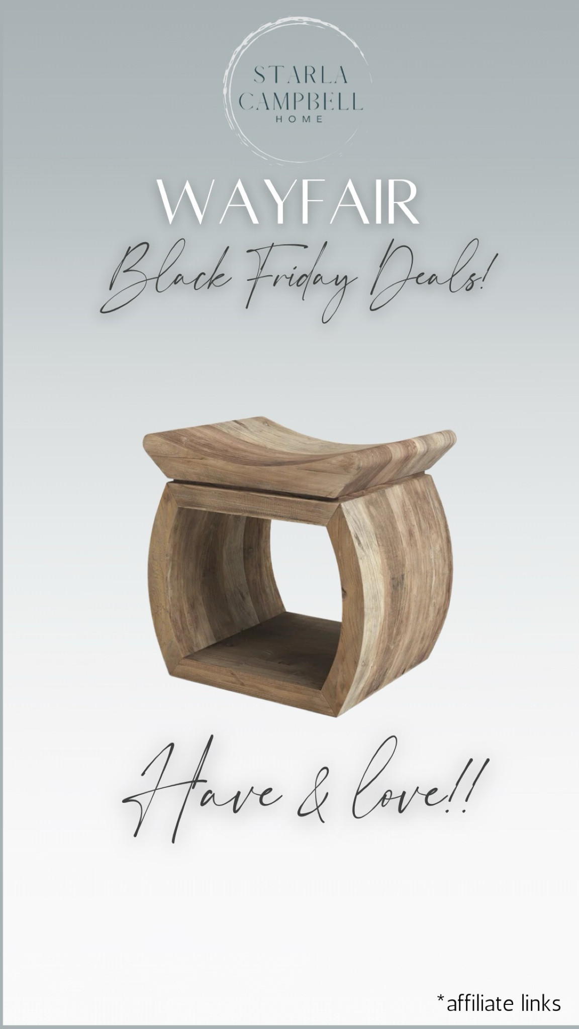 I have two of these stools and the coloration and texture is so, so good.  Has a weathered driftwood look to them, and they are very solid.   This sales price is the lowest I’ve seen!

#LTKSaleAlert #LTKHome
