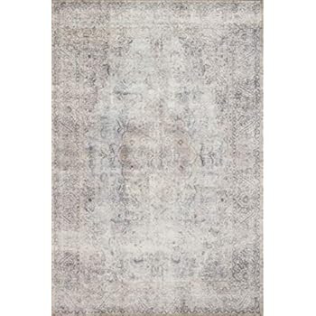 Loloi Loren Collection LQ-04 Classic Traditional Area Rug 7'-6" x 9'-6"  Silver/Slate | Amazon (US)