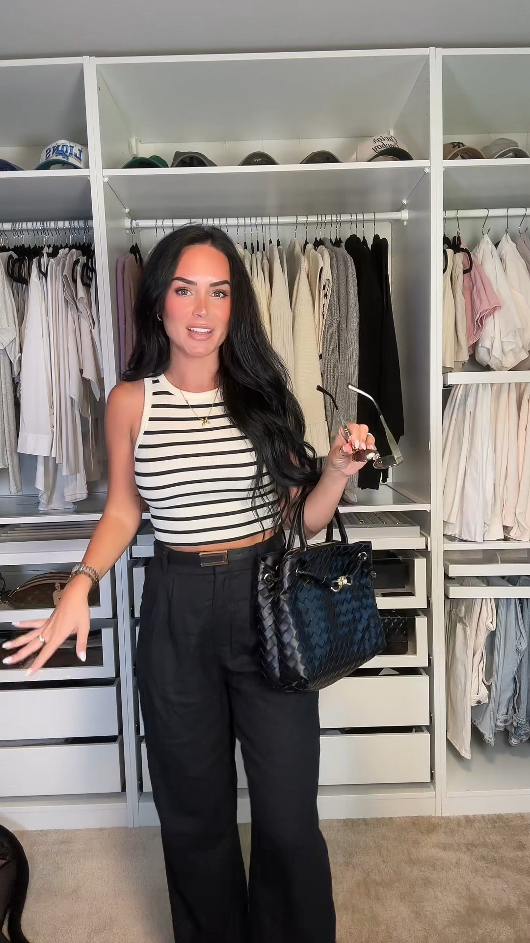 Size small tank
Size 26 curve love pants 

#LTKItBag #LTKVideo #LTKShoeCrush