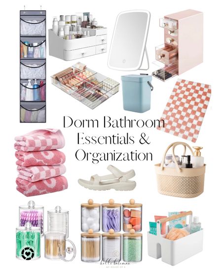 Girls from bathroom and organization essentials. 
