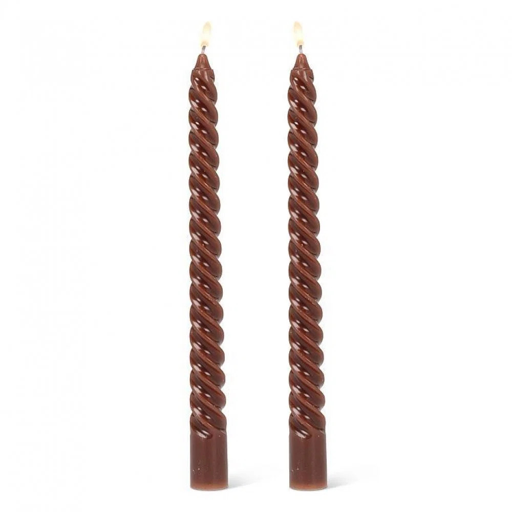 Set Of 2 Tight Spiral Taper Candles (Set of 2) | Wayfair North America