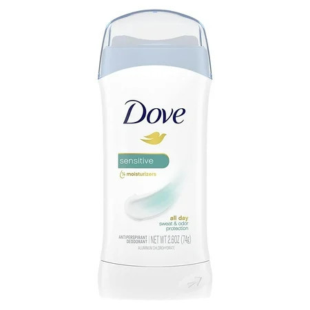 Dove Sensitive Sweat and Odor Protection Antiperspirant Deodorant Stick, 2.6 oz | Walmart (US)