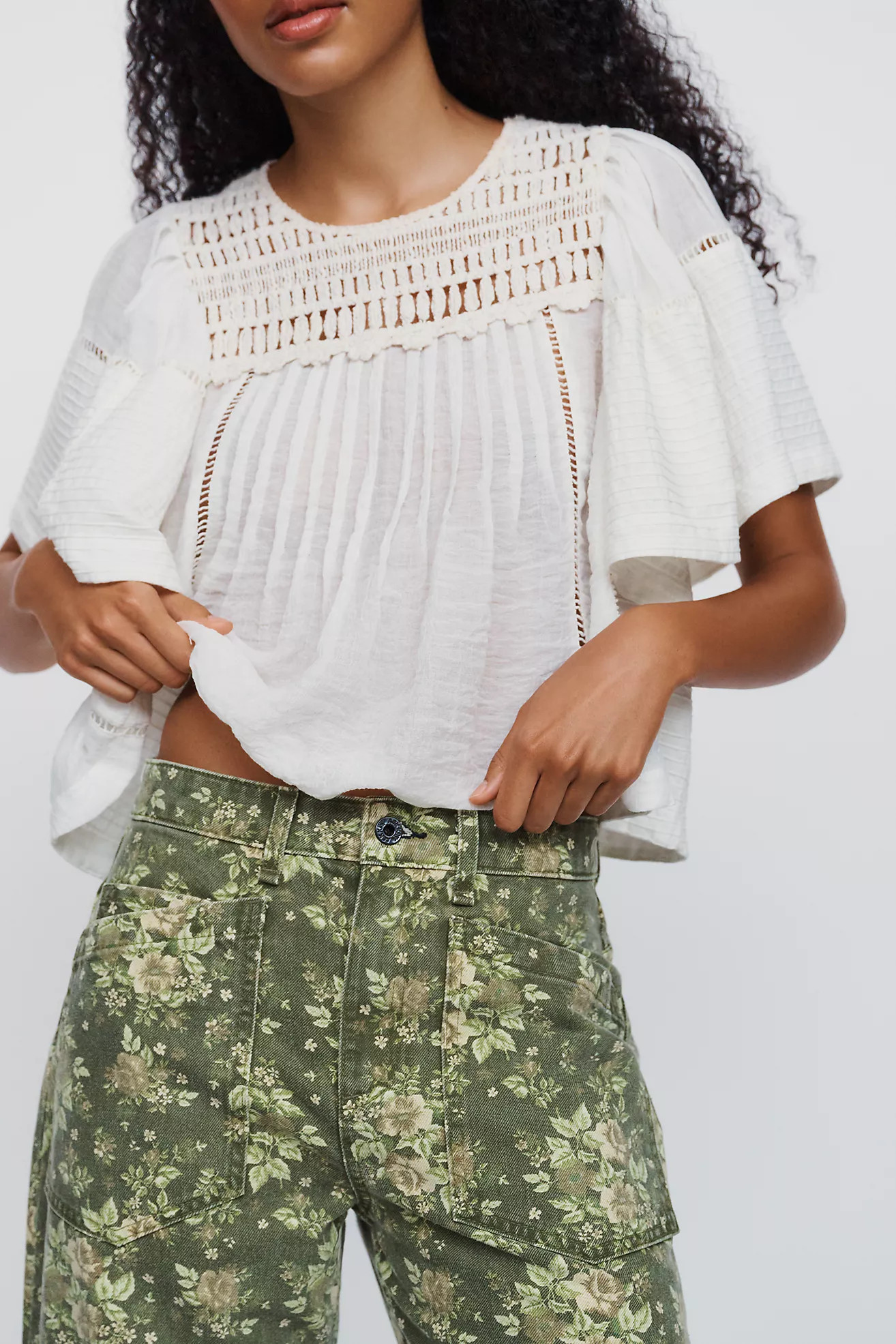 ASKK NY Twisted High-Rise Barrel-Leg Jeans | Anthropologie (US)
