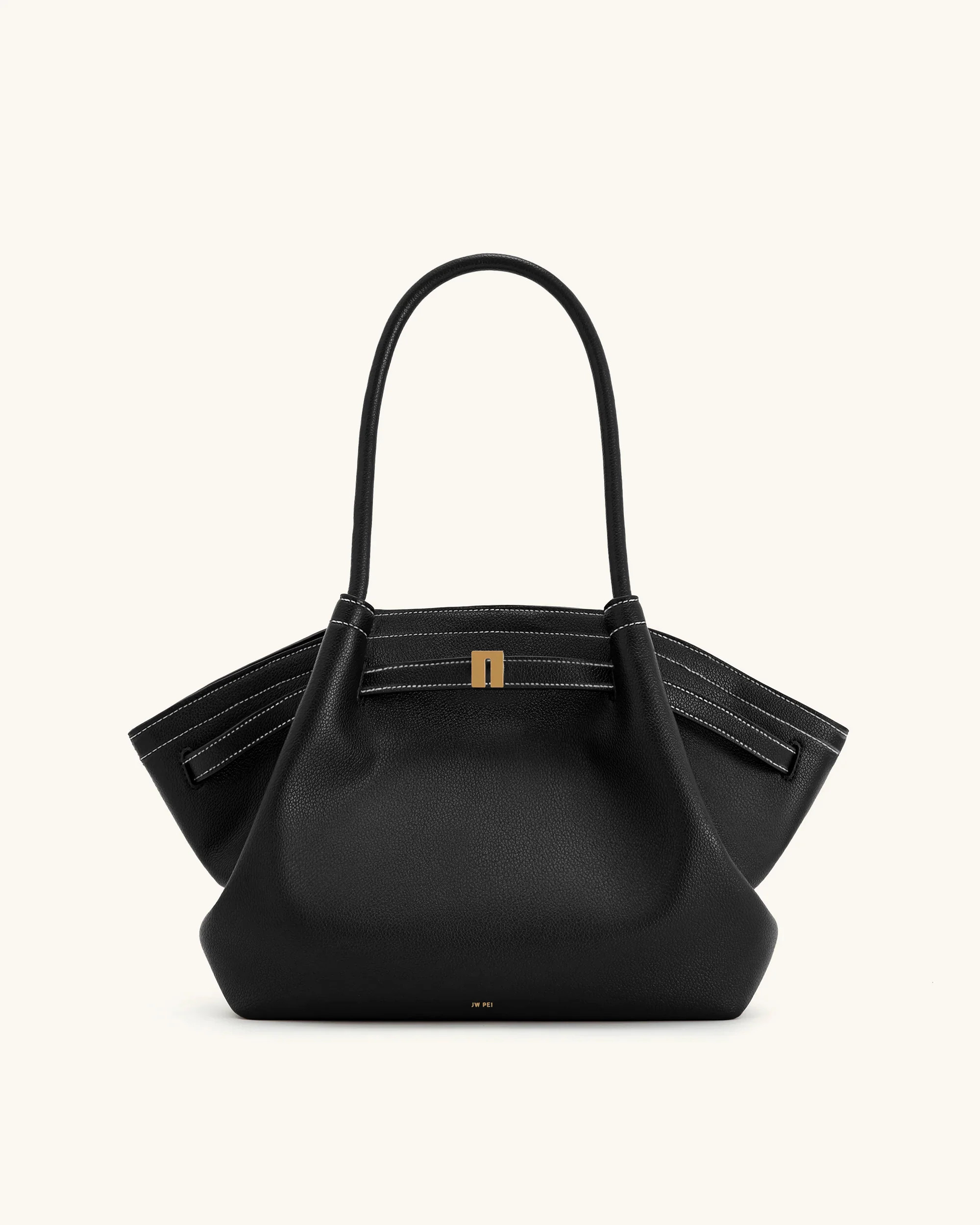 Hana Medium Tote Bag - Black | JW PEI US
