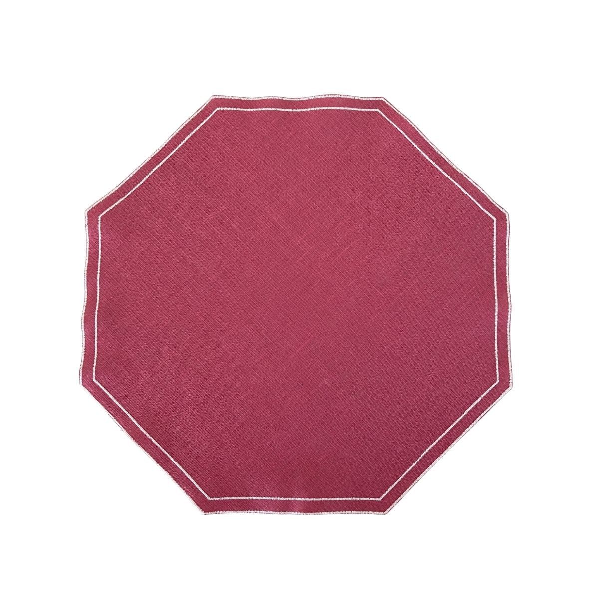 Octagon Style Placemat, Cassis | Paloma & Co.