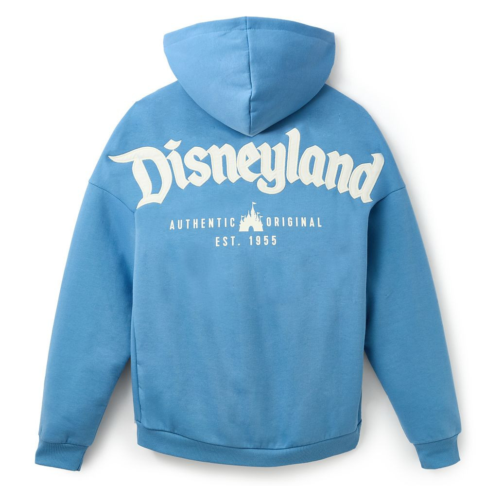 Disneyland Logo Zip Hoodie for Adults Light Blue | Disney Store