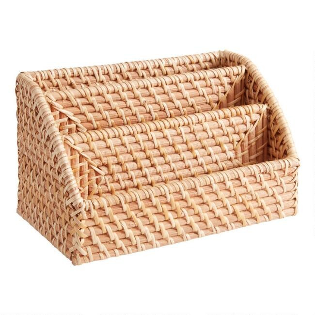 Natural Rattan Benson Letter Holder | World Market