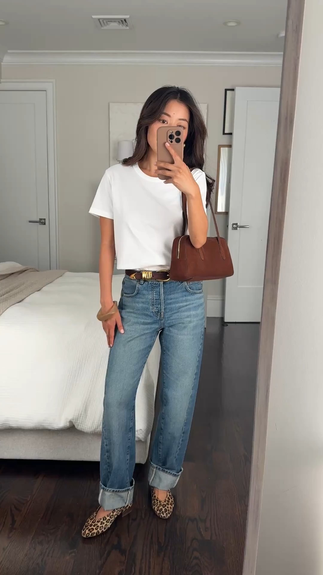 
• cotton crewneck tee xxs, I also own Xs for a looser fit. Not see through , has some structure 

• barrel leg jeans 24 petite these are a relaxed fit on me, could possibly size down to wear higher at the waist. Cuffs are not sewn in so you could un cuff and wear with heels too 

• Madewell suede shoulder bag has a  sleek baguette shape and rich suede color 

• belt xxs has a designer look to it and always dresses up my basic outfits. This color was out of stock for so long and finally back!

Petite denim, mom outfits, classic tee#LTKxMadewell

#LTKSaleAlert #LTKPetite