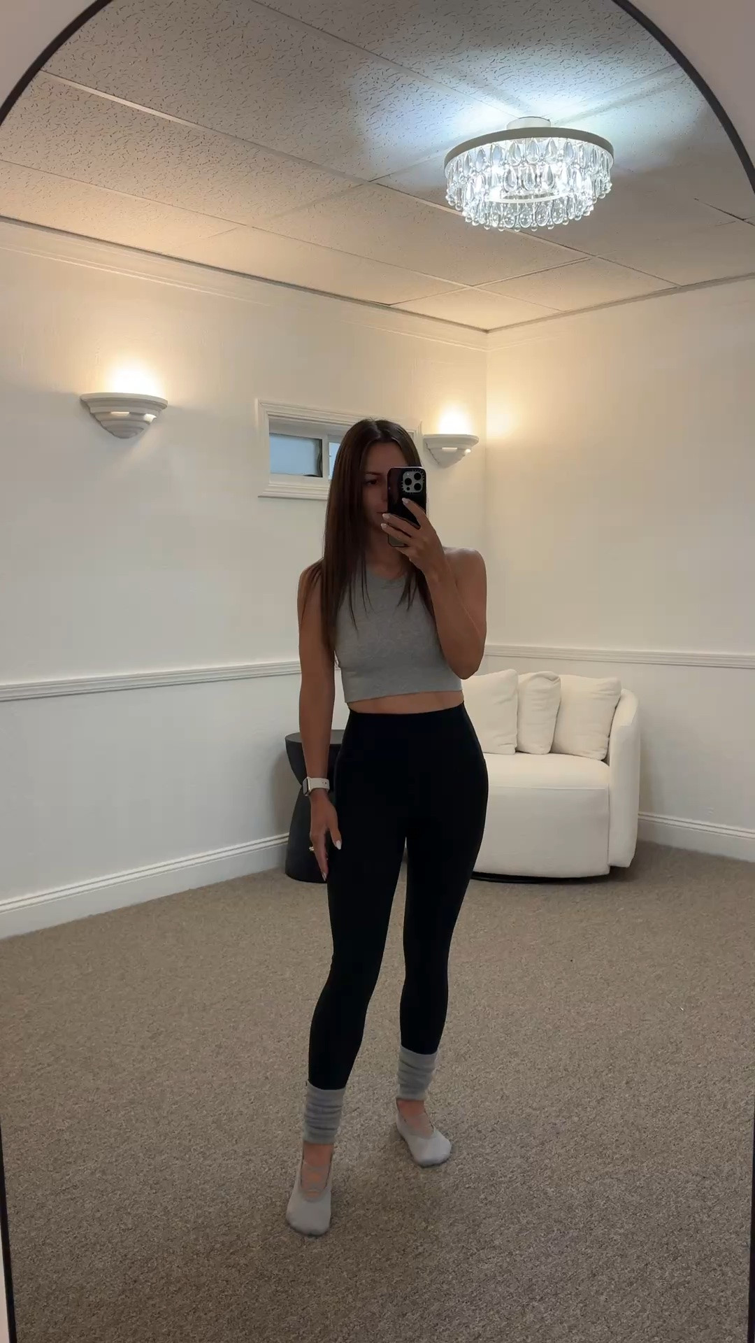 @Alo Yoga bra top- medium
@Alo Yoga grip socks
@abercrombie leggings- small short

Barre outfit, Pilates outfit, fitness, active wear, balletcore, petite, workout outfit

#LTKfitnessgoals #LTKActive #LTKPetite
