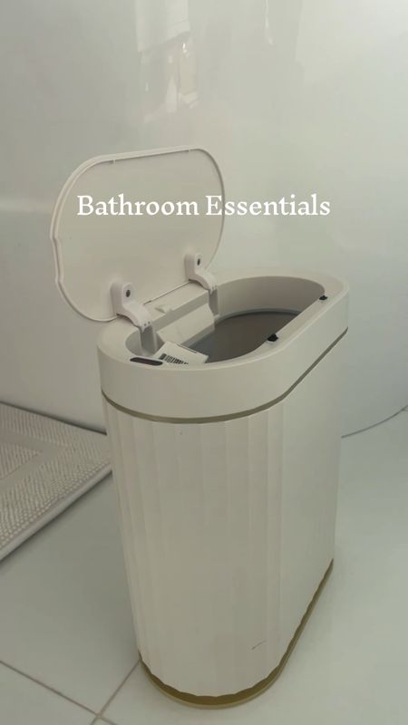 Bathroom Must Haves| censored trash can for bathroom!  

#LTKVideo #LTKfindsunder100