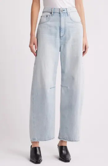 rag & bone Charlie High Waist Crop Barrel Jeans in Millie at Nordstrom Rack, Size 32 | Nordstrom Rack