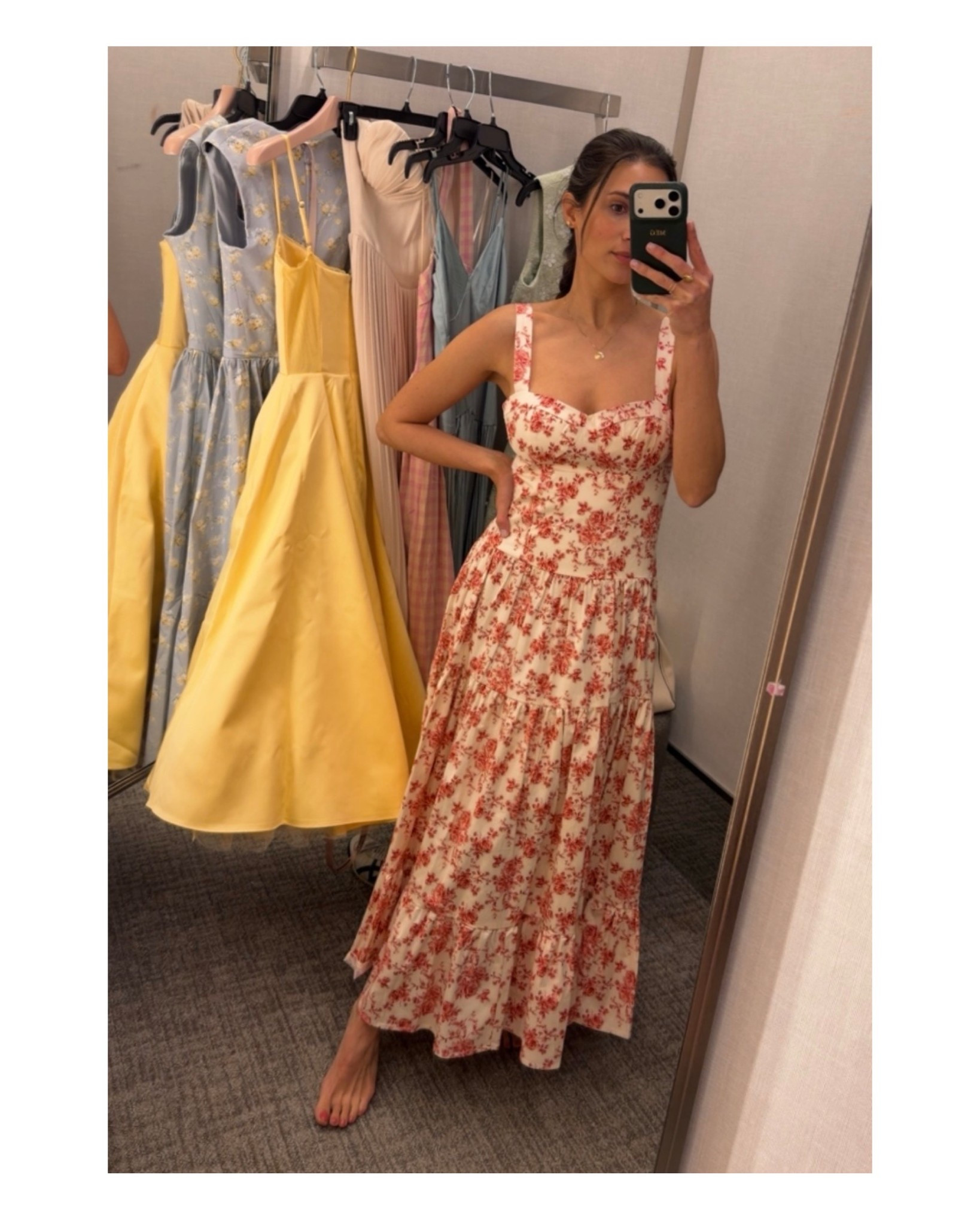 A beautiful red toile dress by Wayf. Love the print of this gorgeous dress! 

#LTKootd #LTKPetite