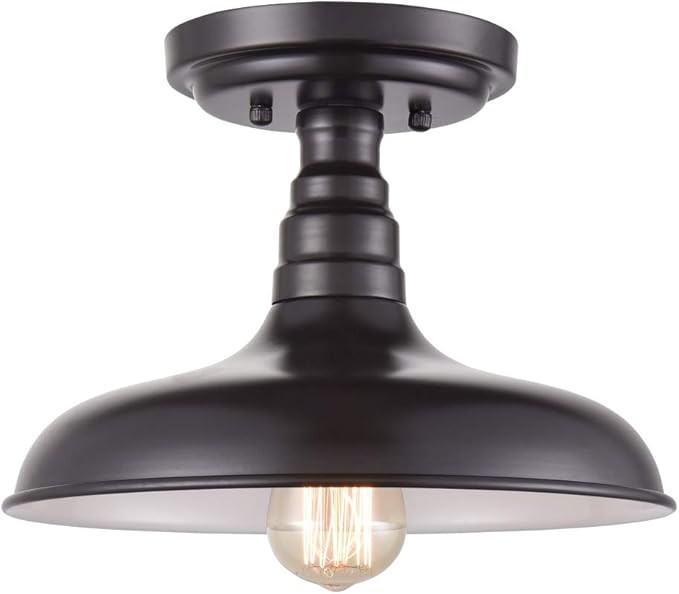 DANSEER Industrial Oil Rubbed Bronze Semi Flush Mount Ceiling Light | Amazon (US)