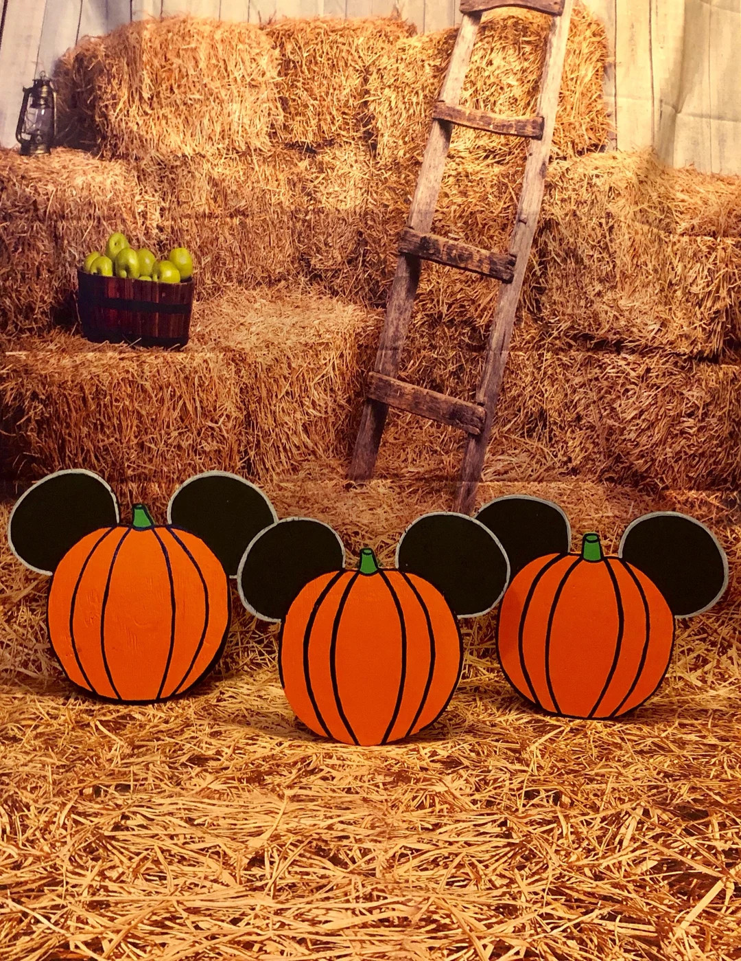 Mickey Mouse pumpkins/Disney yard art/ Disney yard decor/ Mickey Mouse yard/ Mickey Mouse decor/ ... | Etsy (US)