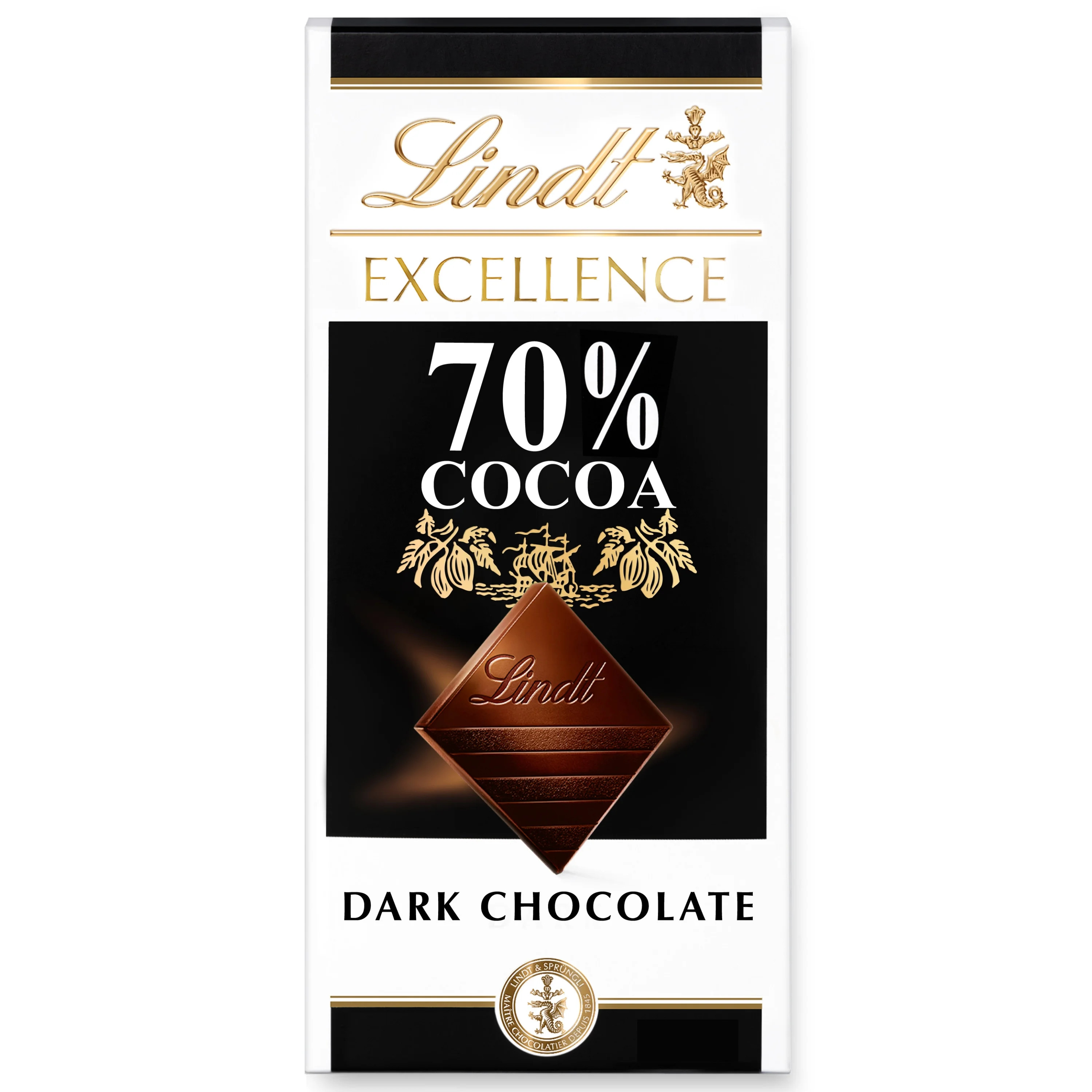 Lindt EXCELLENCE 70% Cocoa Dark Chocolate Bar, Valentine's Day Chocolate Candy, 3.5 oz. | Walmart (US)