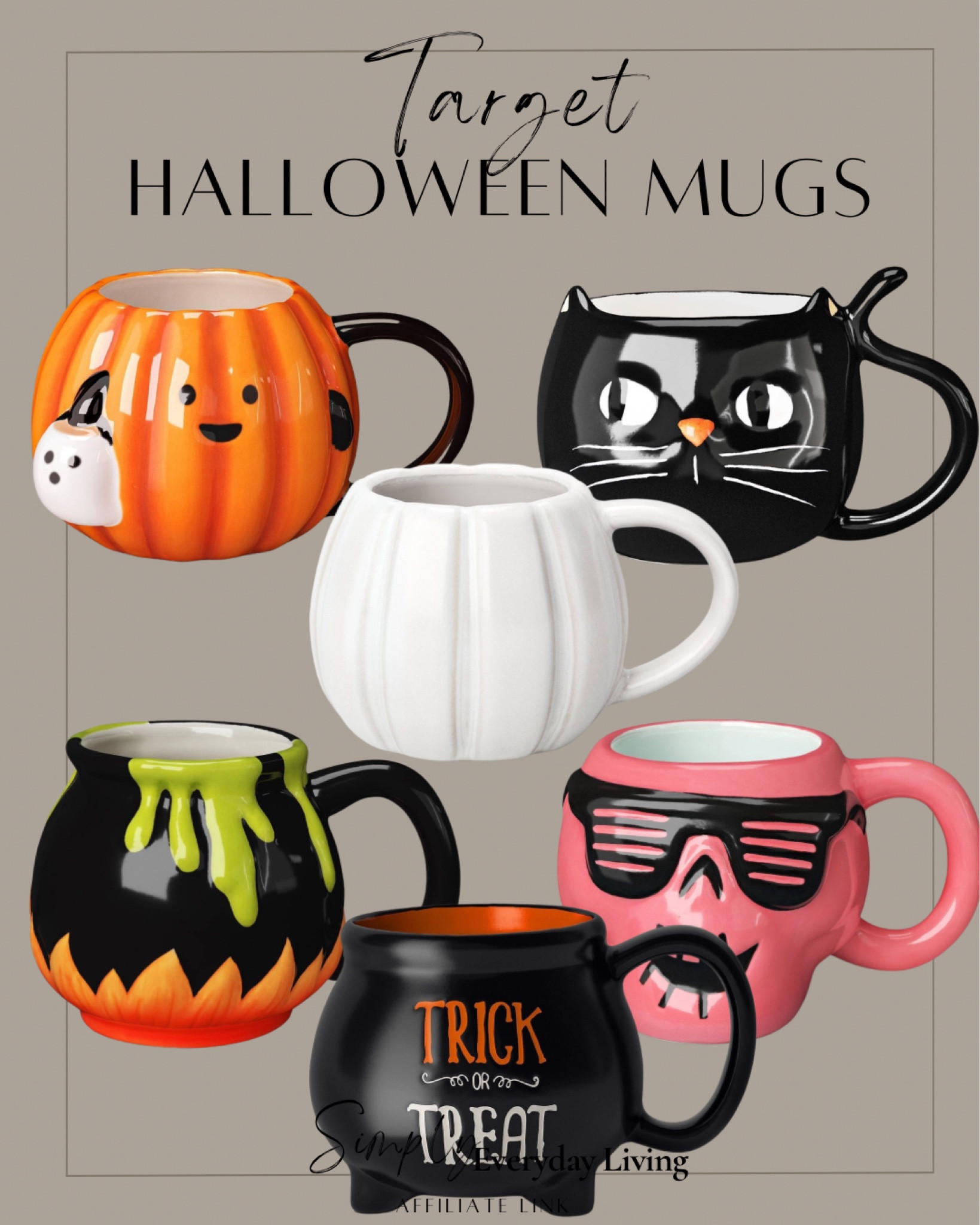 Target Halloween mugs 