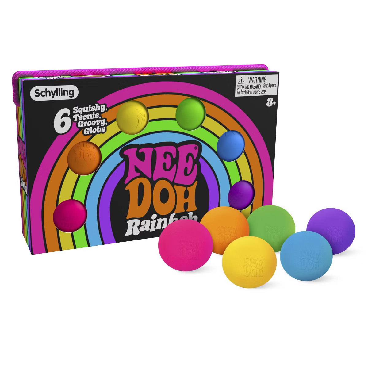 Schylling NeeDoh Rainboh Teenie 6 Pack | Target