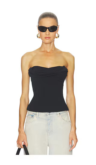 Hestia Strapless Top in Black | Revolve Clothing (Global)