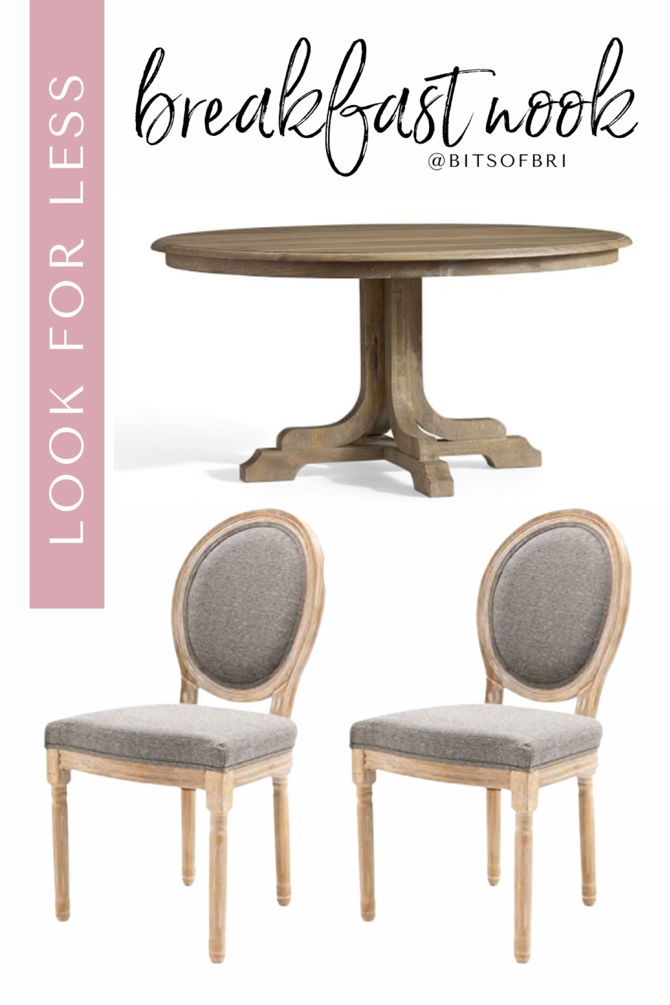 A look for less version of my breakfast nook | brianna k dining table, bits of bri round dining room table

#LTKhome #LTKsalealert #LTKstyletip