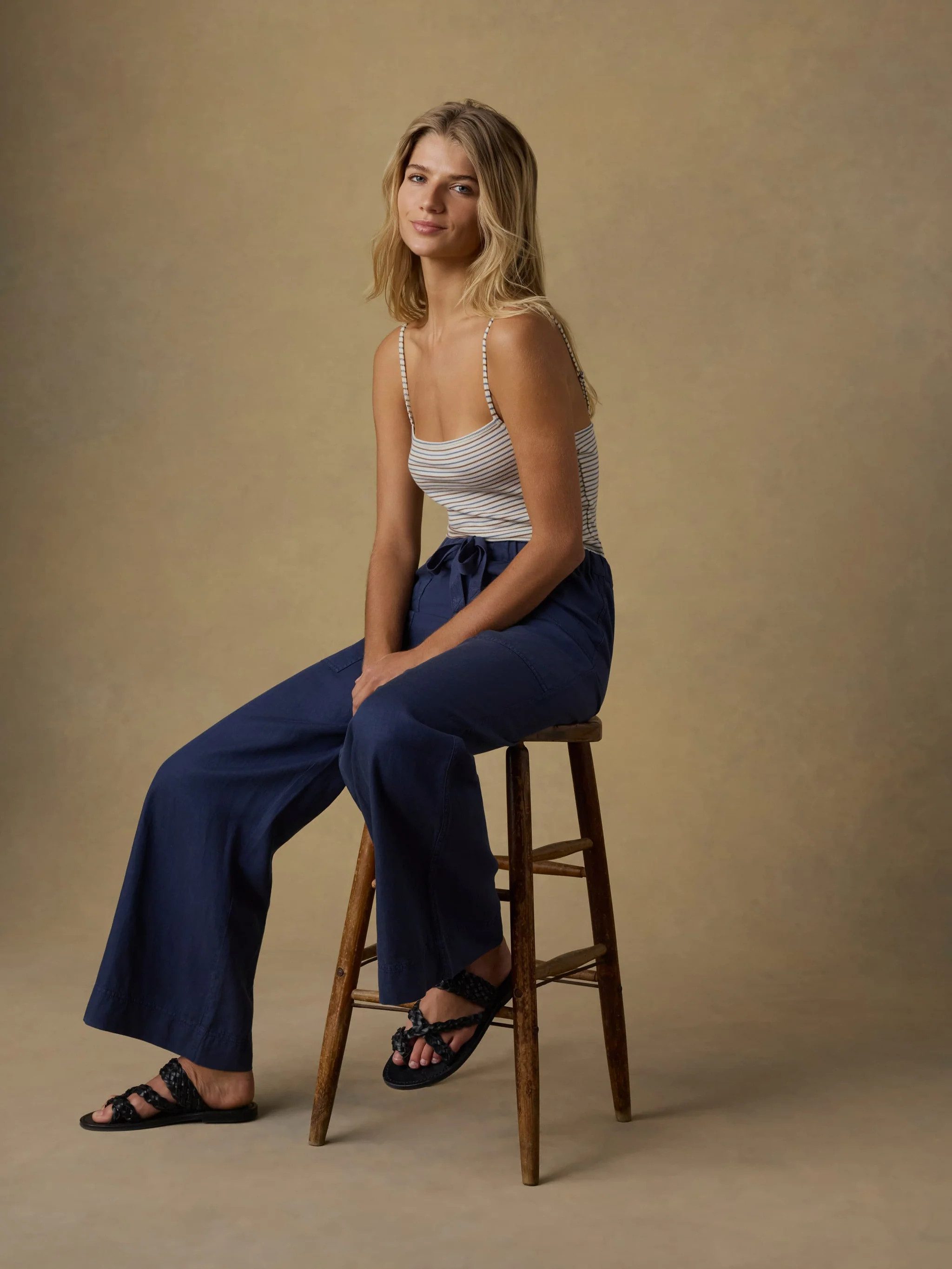Topanga Drape Pant - Wheaten | Faherty