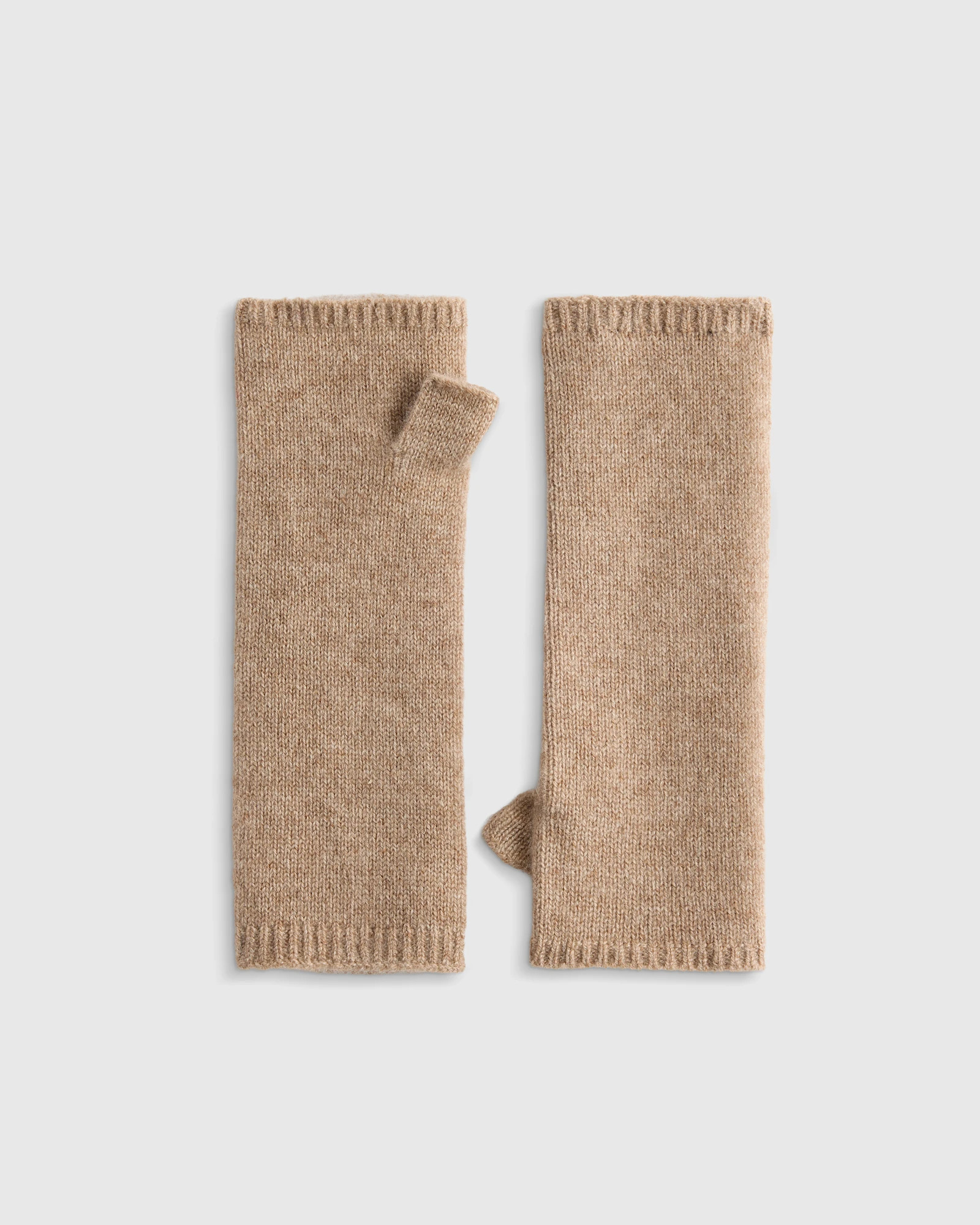Quince | Women's Mongolian Cashmere Fingerless Glove in Heather Grey | Quince