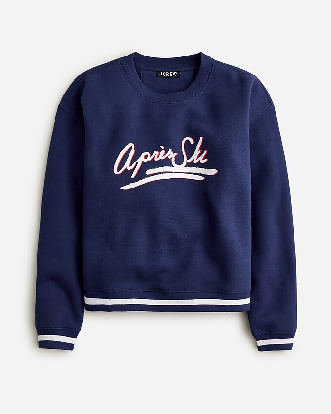 Heritage fleece après-ski graphic sweatshirt | J. Crew US