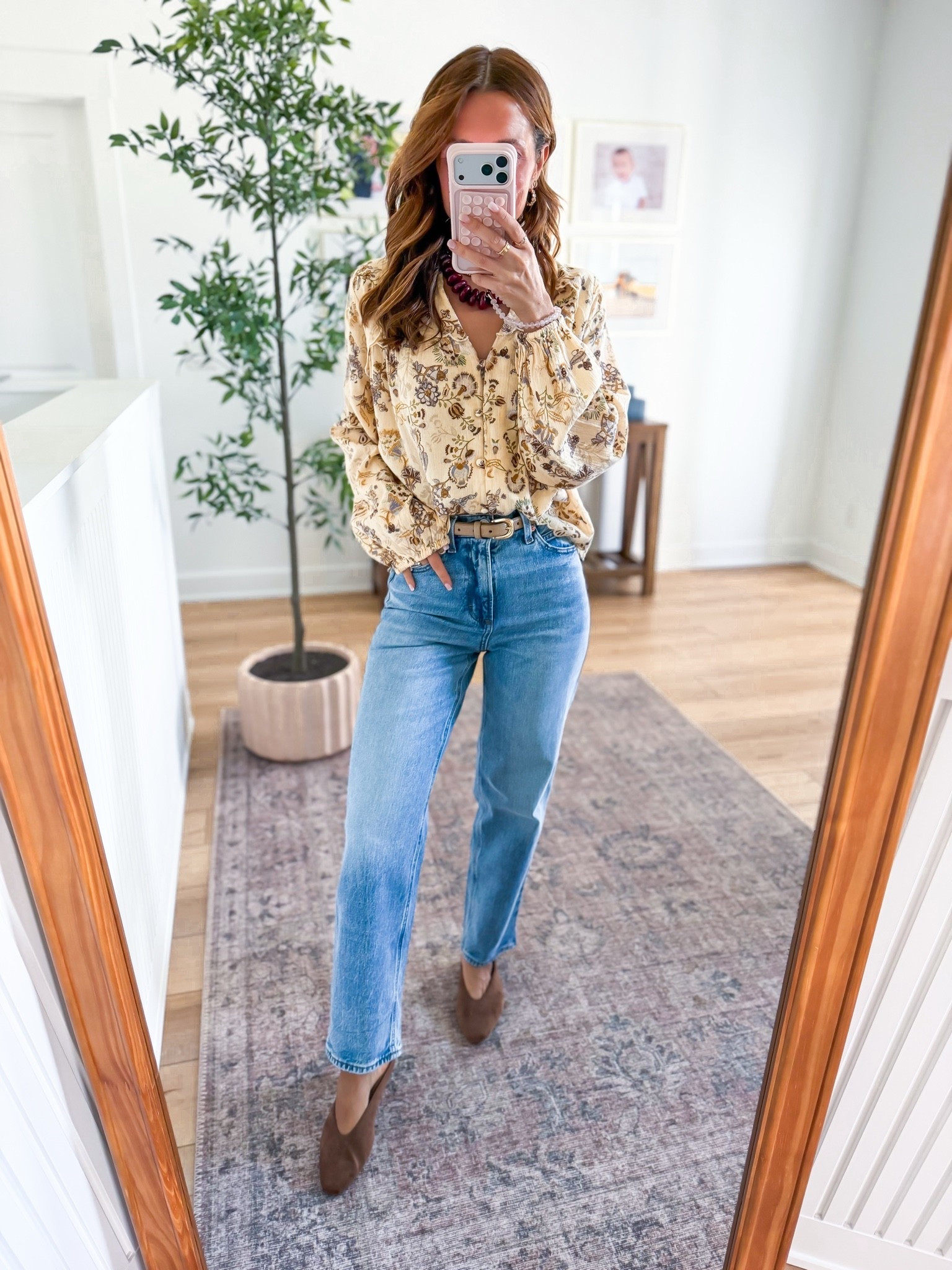 New at Target! The cutest fall tops that look great with jeans! Wearing XS in top and 00 short in straight leg jeans. Fall outfits. Fall style. Boho style tops. Every day outfit. Mom outfit. Elevated casual outfit. Teacher outfits.

#LTKootd #LTKSeasonal #LTKPetite