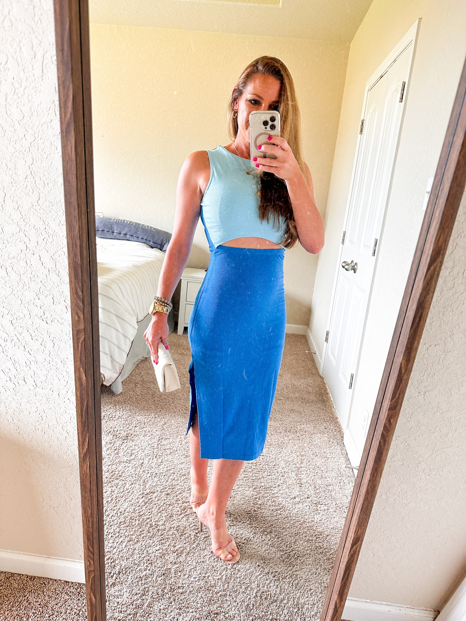 Date night! Loving this popular summer dress for both tall and petite women! This slim dress is beautiful, comfortable, and a classy fitted dress that’s great for dinner, evenings and casual wear! But don’t forget those spandex, they make all the difference! I’m wearing a size small -
And fits true to size and is so comfortable.

#LTKsalealert #LTKwedding #LTKstyletip