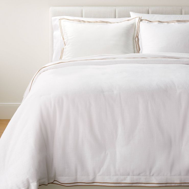 Double Flange Merrow Stitch Comforter & Sham Set - Threshold™ designed with Studio McGee | Target