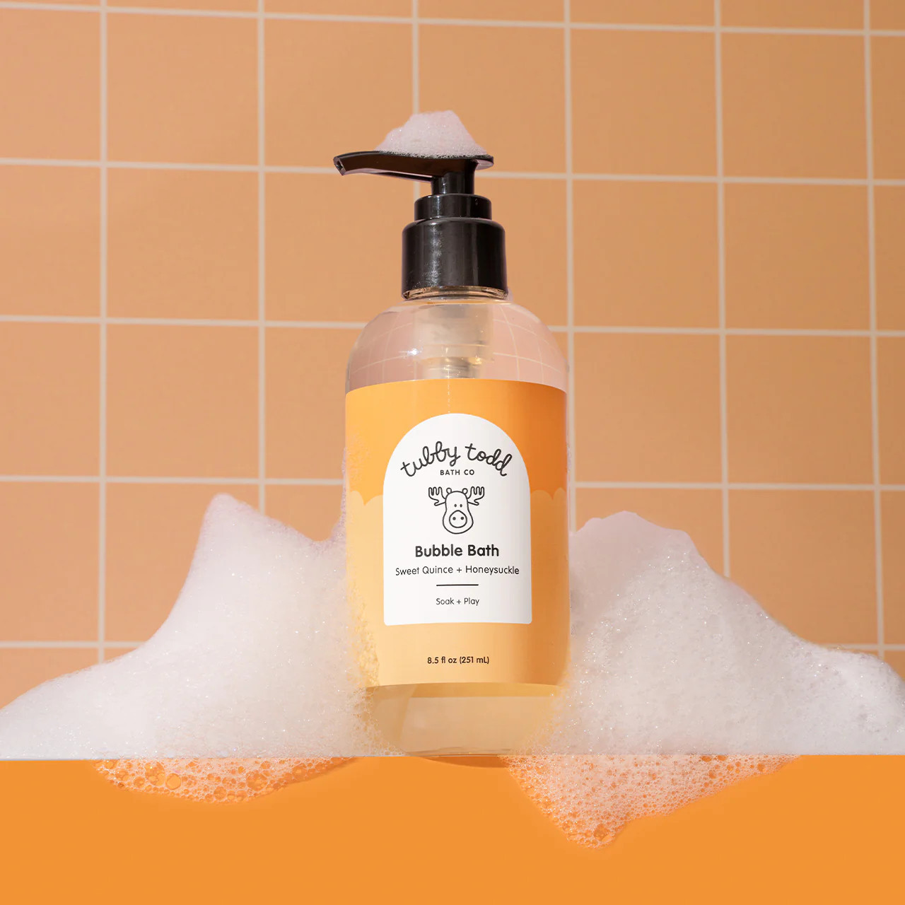 Bubble Bath - Sweet Quince & Honeysuckle / 8.5 oz | Tubby Todd Bath Co.