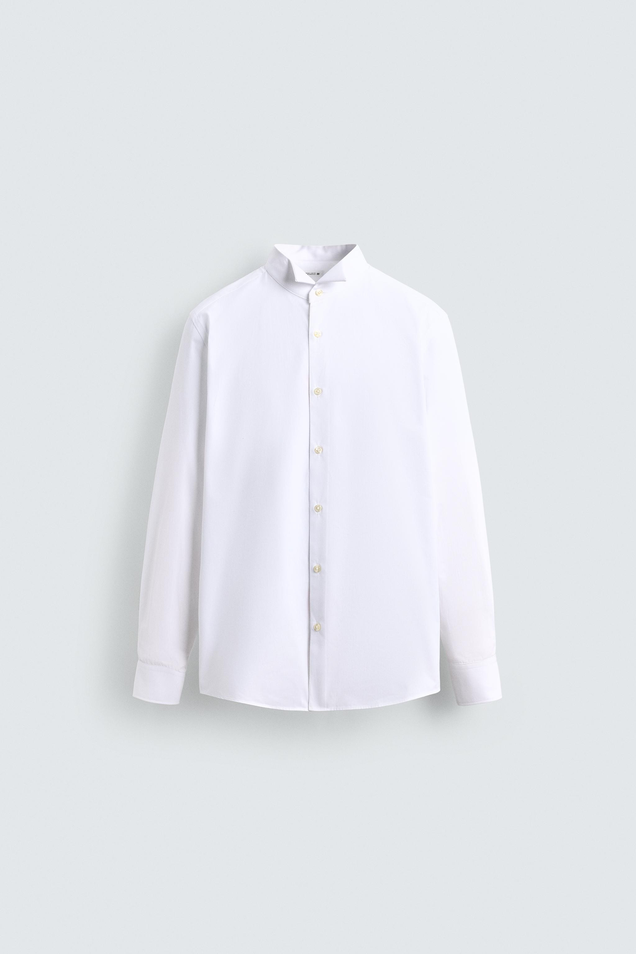 TUXEDO COLLAR SHIRT | Zara US