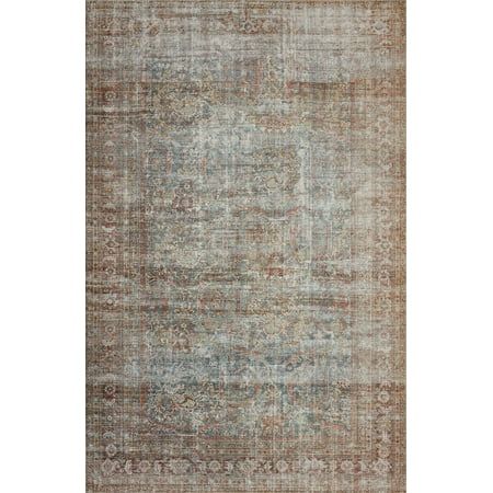 Chris Loves Julia x Loloi Jules Lagoon/Brick 7 -6 x 9 -6 Area Rug | Walmart (US)