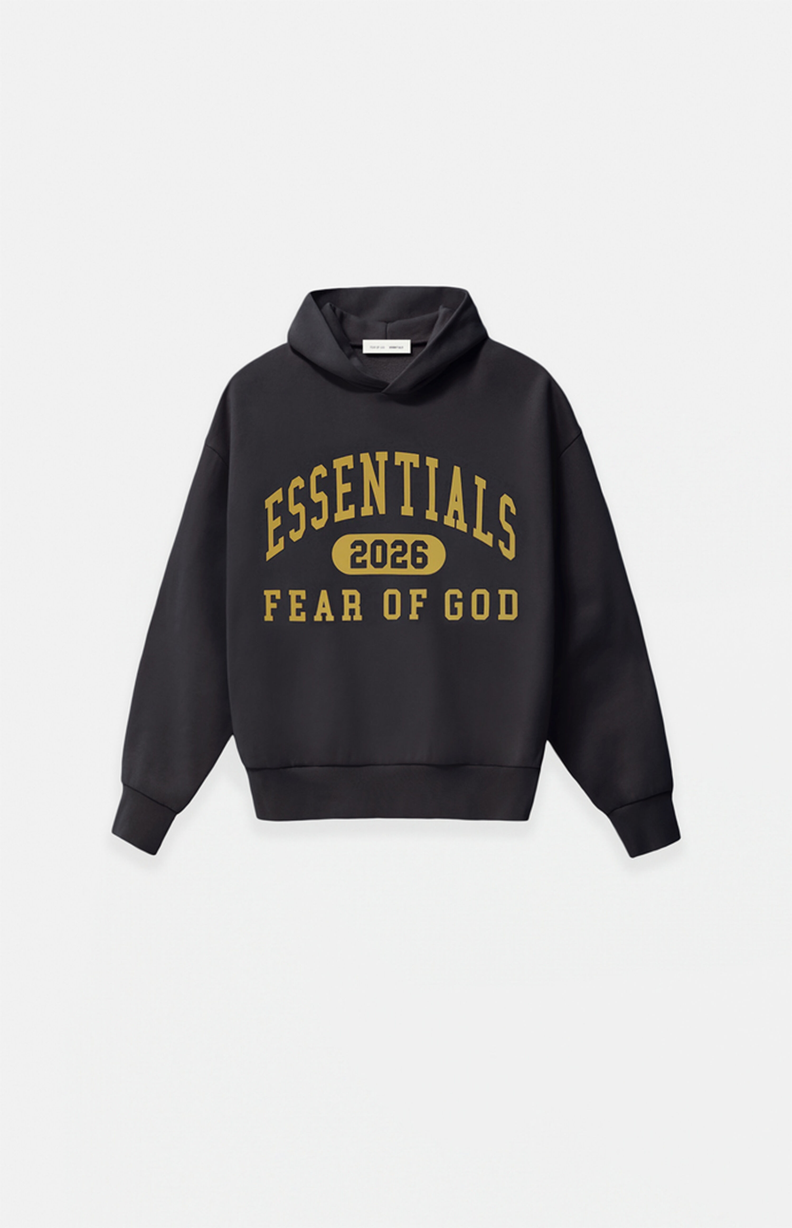 Fear of God ESSENTIALS Kids Vintage Black Classic Hoodie | PacSun