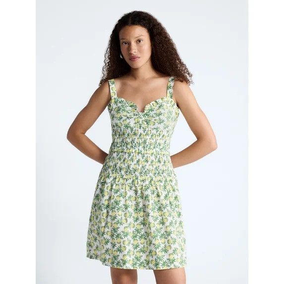 Free Assembly Women's Tiered Smocked Mini Dress, XS-XXL | Walmart (US)