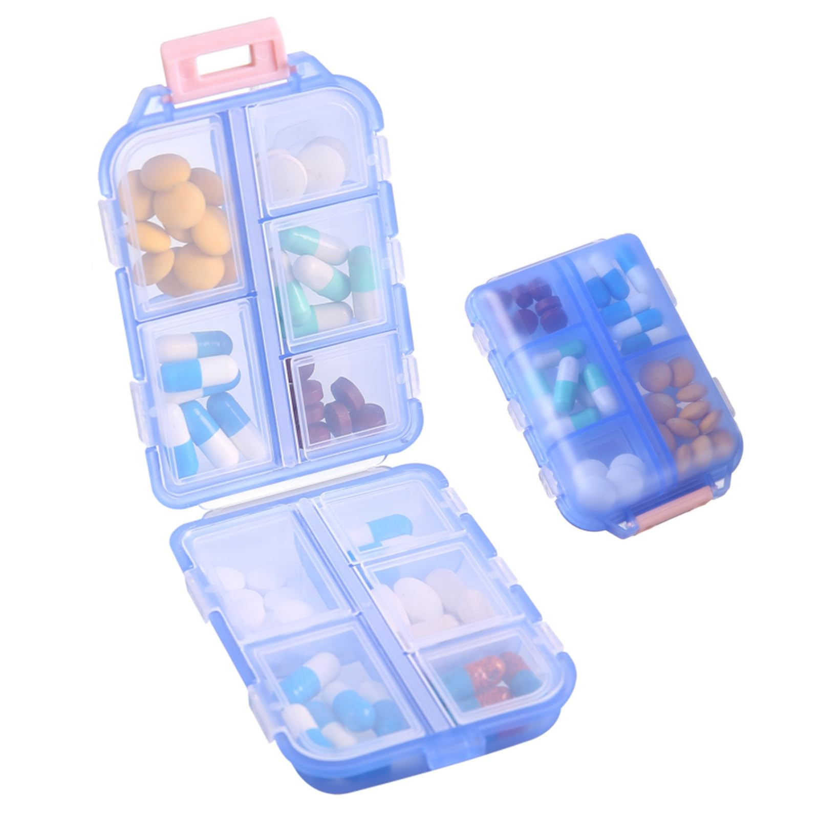 1Pack Travel Pill Organizer - 10 Compartments Pill Case, Compact and Portable Pill Box, Perfect f... | Amazon (US)