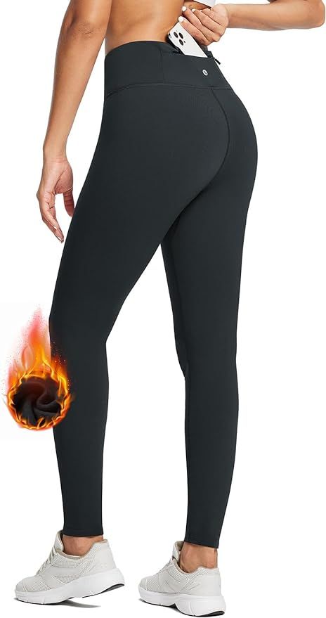 BALEAF Women's Fleece Lined Leggings Water Resistant Thermal Winter Warm Tights High Waisted with... | Amazon (US)