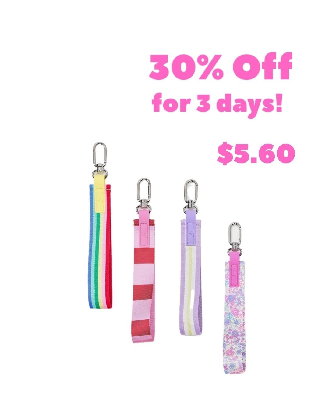 Joylab 30% Off Sale (For 3 Days)! 🎯 🩷🧡💛💚🩵💜
… how freaking cute are these strap keychains? I grabbed the rainbowy stripe one, but the red / pink stripe would also be especially cute for Valentine’s / Galentine’s gifting!



#LTKSaleAlert #LTKSeasonal