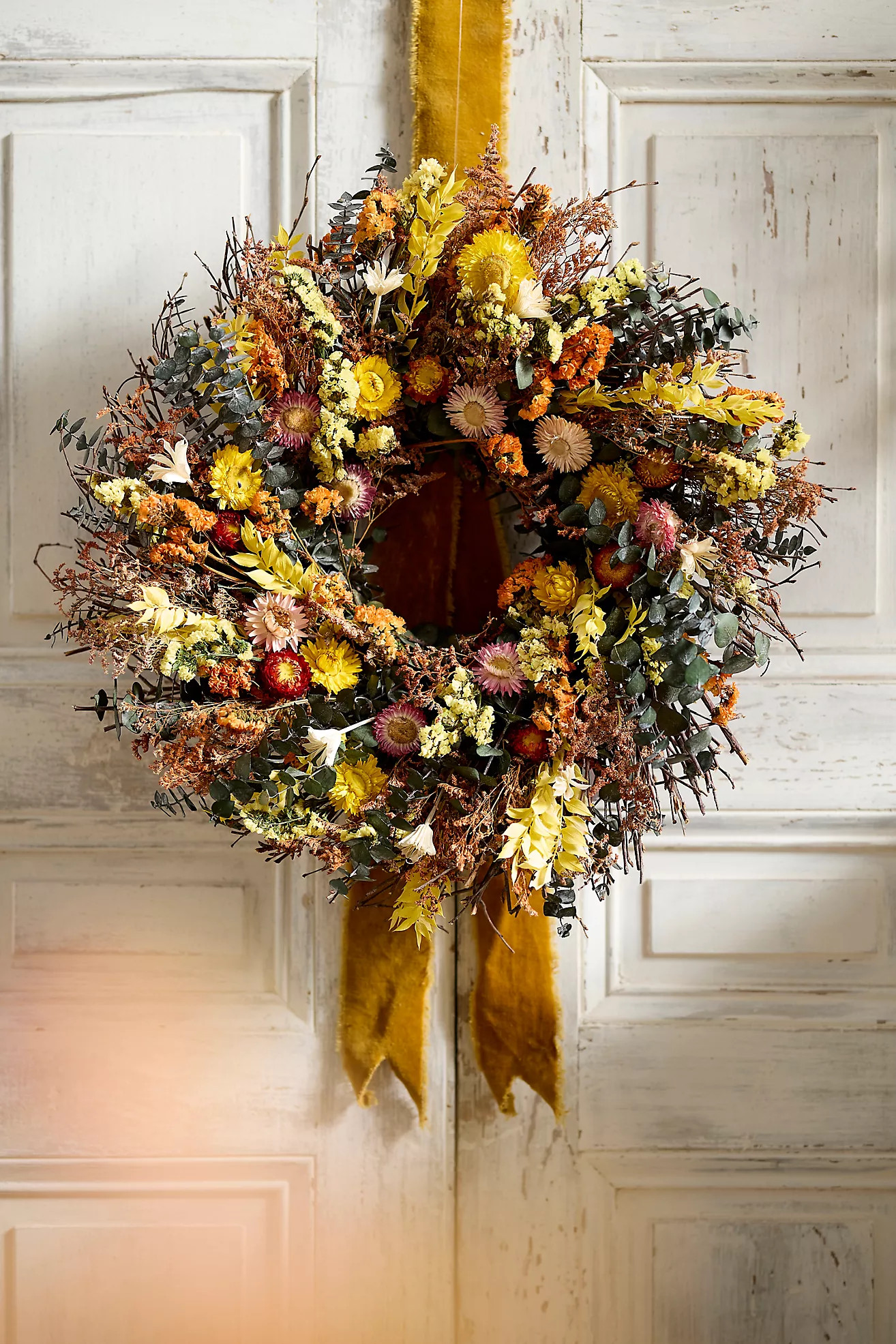 Golden Forest Dried Wreath | Terrain