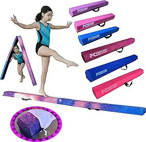 FC FUNCHEER 6FT/9FT Folding Floor Gymnastics Beam for Kids,Non Slip Rubber BaseGymnastics Beam fo... | Amazon (US)