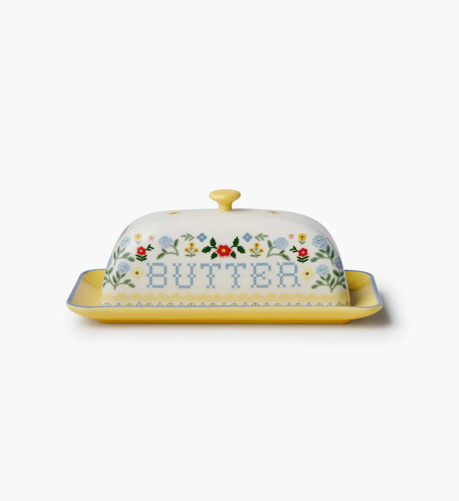 Porcelain Butter Dish - Home Sweet Home | Rifle Paper Co.