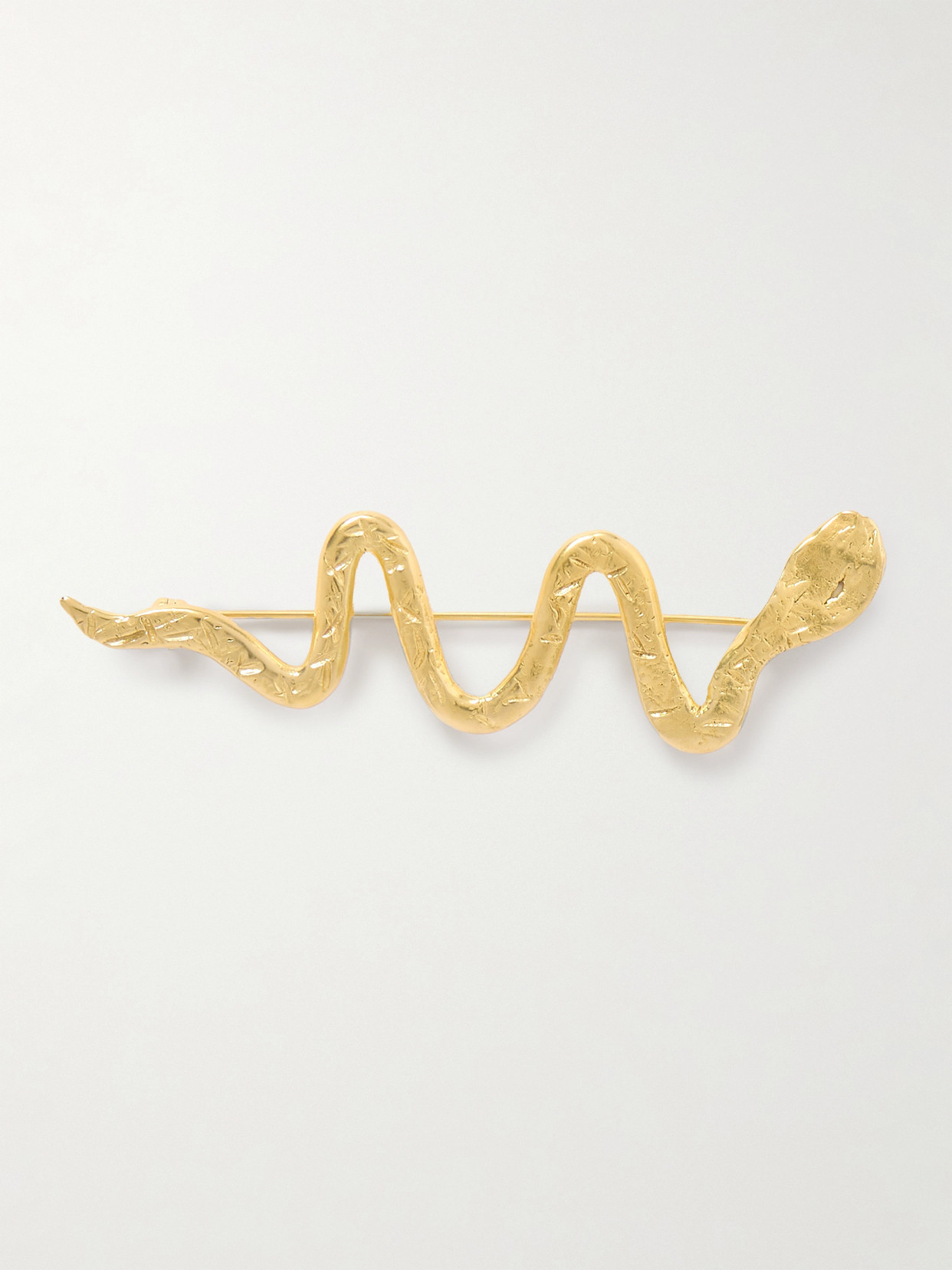 YSSO - Ophis Gold-plated Brooch - One size | NET-A-PORTER (US)