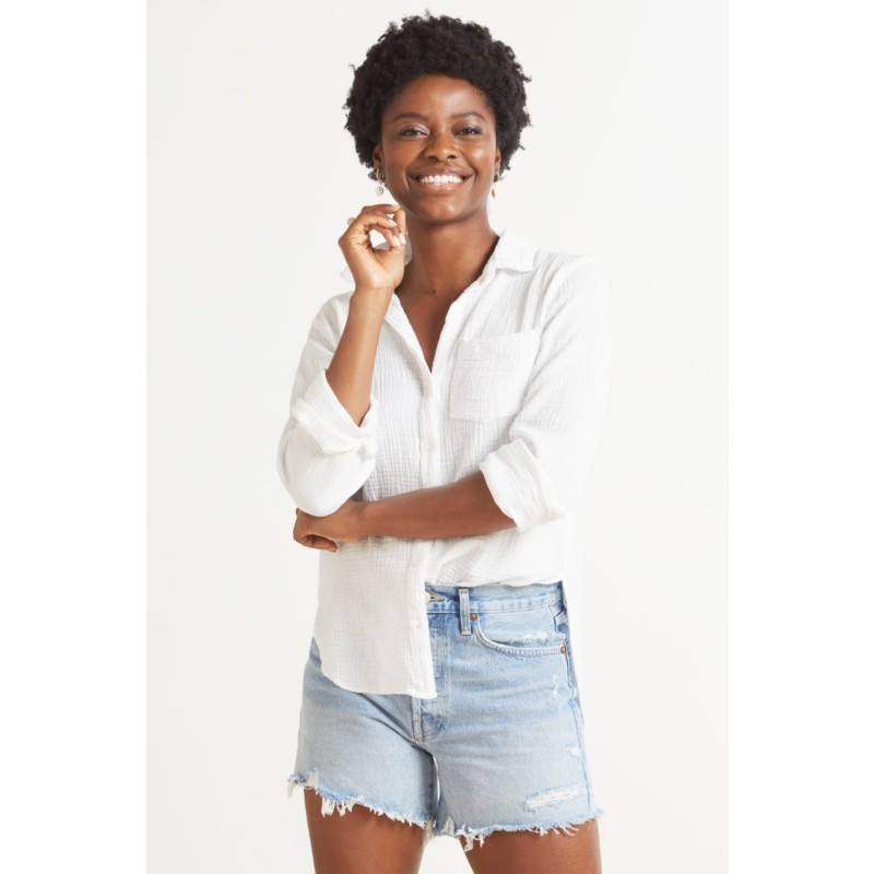 CLOTH AND STONE Essential Gauze Button Down | EVEREVE | Evereve